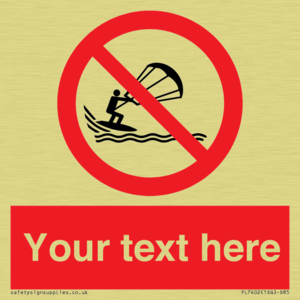 Custom No kite surfing